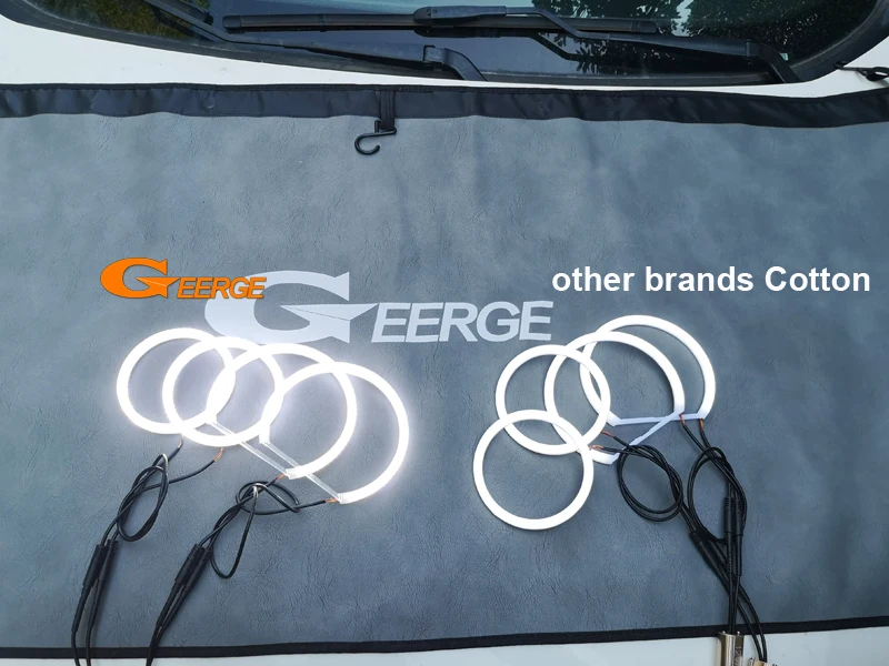 For Mercedes Benz M Class W163 ML Ultra Bright Day Light Turn Signal SMD LED Angel Eyes Halo Rings Kit Car Accessories