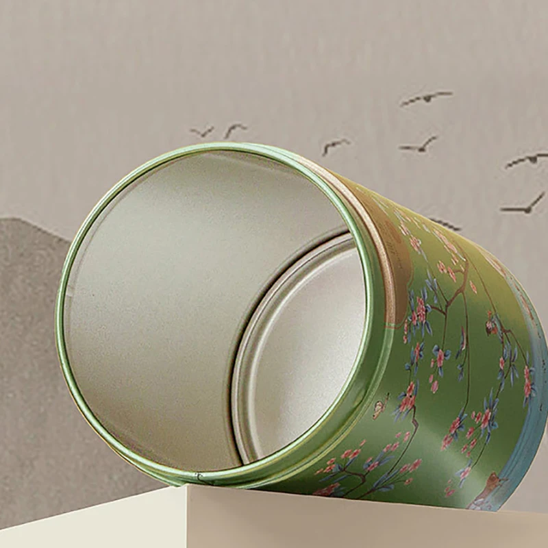 Solid Mini Empty Tea Tin Can Household Green Black Tea Sealed Jar Portable Travel Small Tea Packaging Box Mini Sealed Metal Can