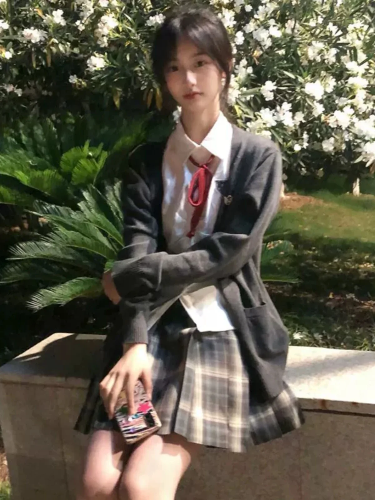 

Осенний свитер в японском стиле JK, кардиган с V-образным вырезом, свободный универсальный свитер-жакет, милый школьный стиль, корейский стиль преппи