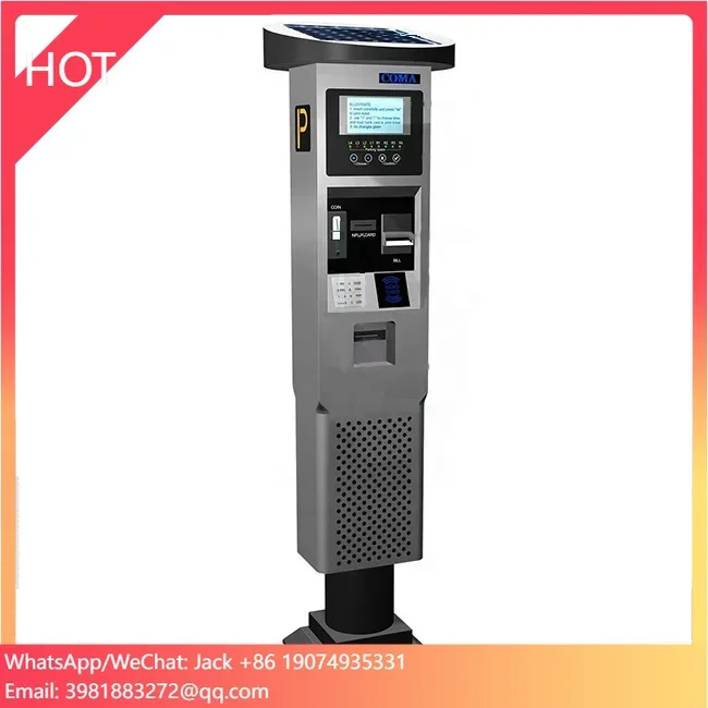 

New design outdoor ticket vending parking payment kiosk Automatic Access Control Car Parking Lot Management System