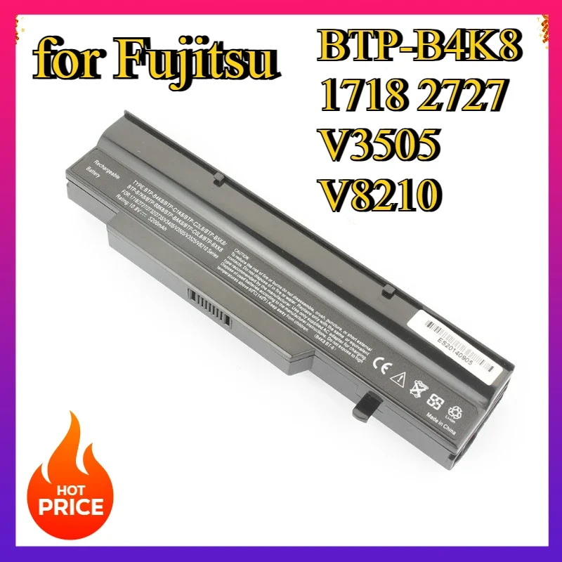 

Аккумулятор для ноутбуков BTP-B4K8 для Fujitsu Esprimo V6535 V6545 V6505 V5545, Amilo Li2727 Li1718 Li2732 Li1720 Li2735 V3505, 5200 мАч