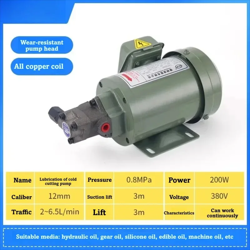 220V Electric Lubrication Pump ROP 12A Filtration Cycloidal Pump Cold Cutting Circulating Pump