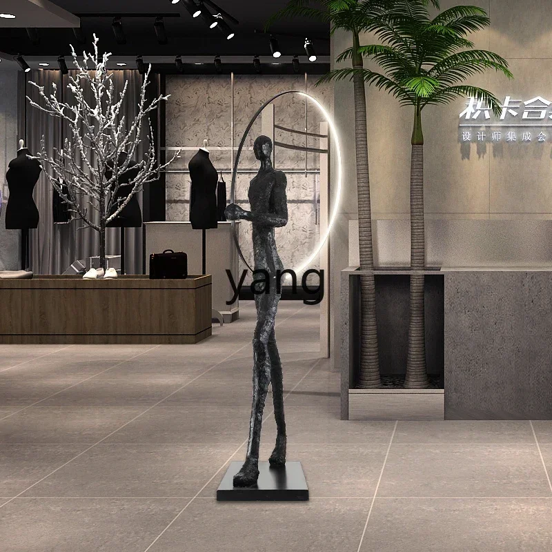 Yjq Atmospheric Floor Lamp Abstract Figure-Shaped Art Lobby Exhibition Hall Model Room Lamps