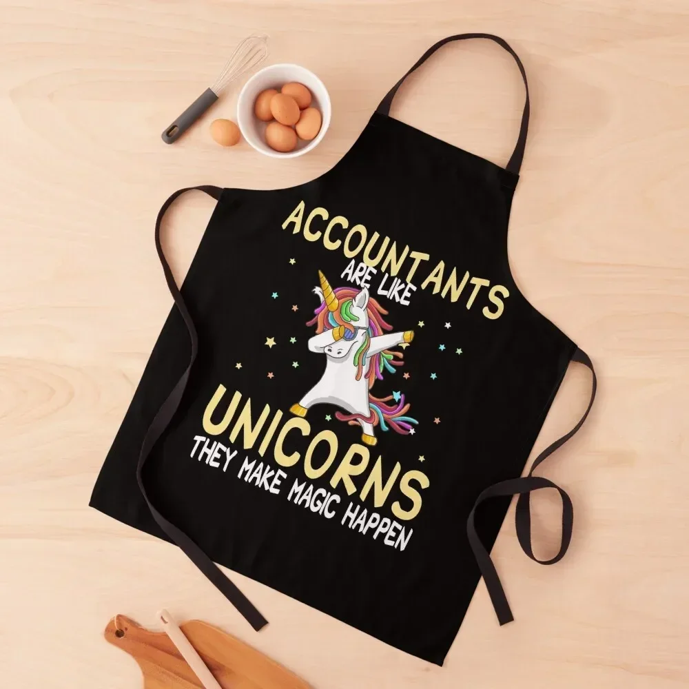 Accountants Are Like Unicorns They Make Magic Happen Apron All For Kitchen And Home For Cosmetologist Apron