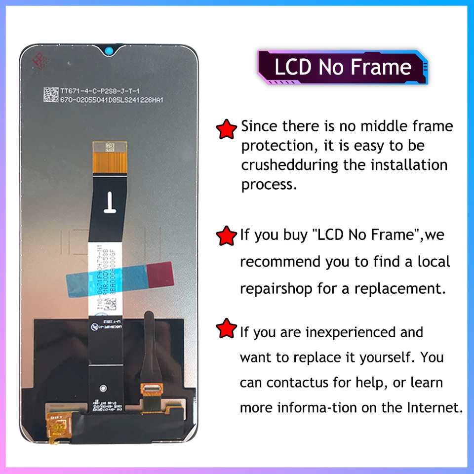 6.7 LCD Touch Screen for Umidigi A15 Replacement
