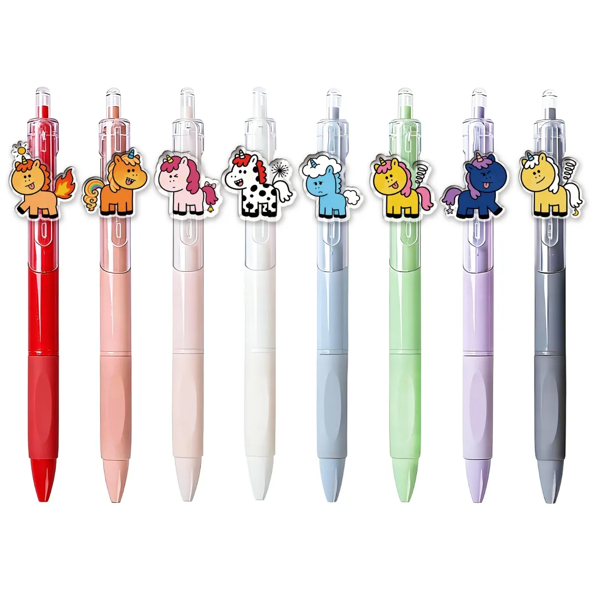 8PCS/10PCS My Little Pony Themed Ballpoint Pens Student Writing Pens Creative Stationery Perfect Birthday Gift for Friends
