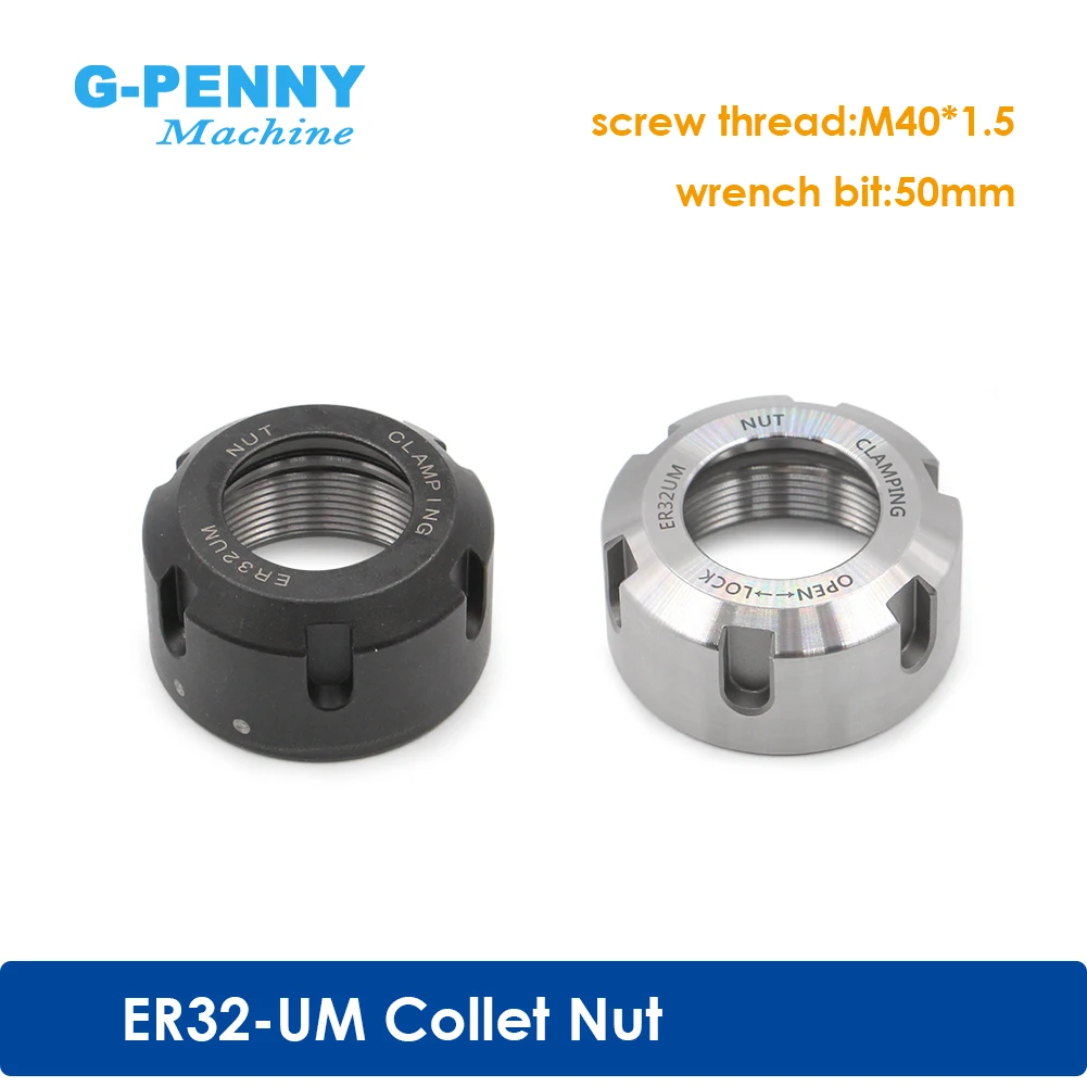 

G-Penny ER32-UM Collet Nut for CNC Engraving Spindle Motor Normal/Balanced Collet Chuck Collet Nut