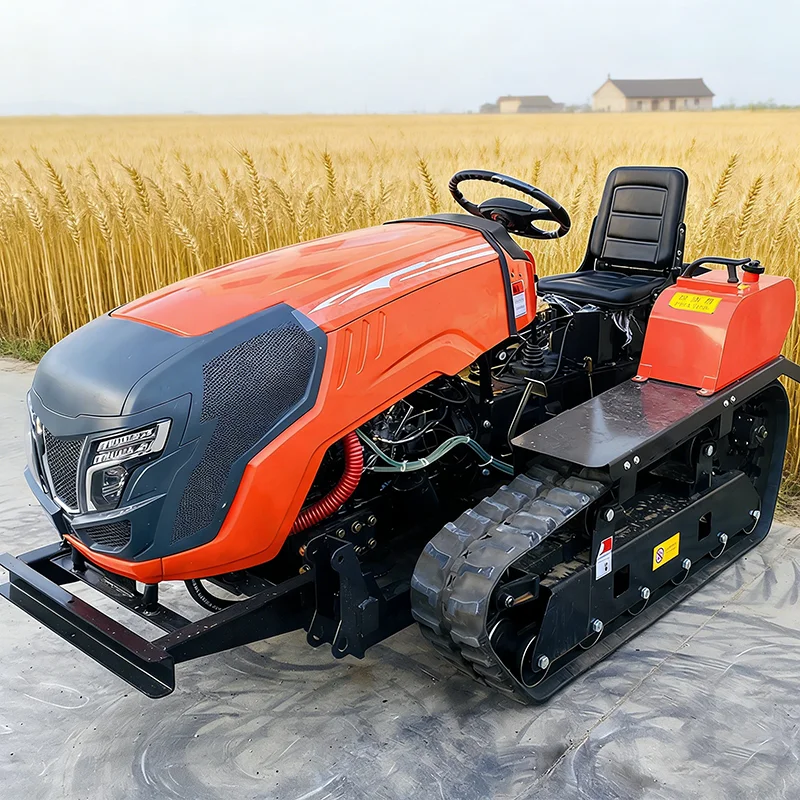 

Customized Crawler Tractor Amphibious Mini Cultivator Farm Use Rotary Tiller Agricultural Small Plowing Machine Free Shipping