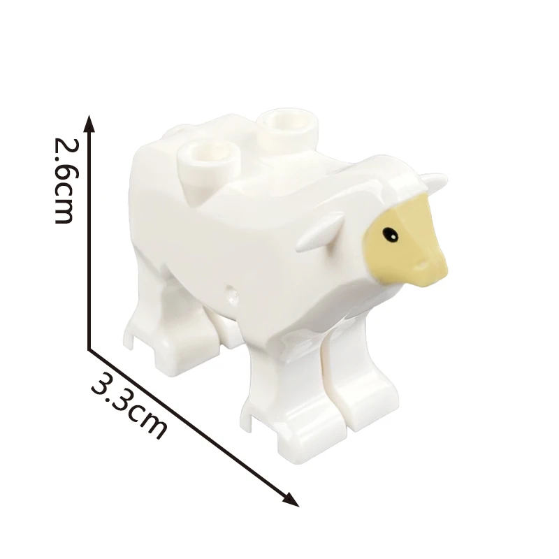 Building Blocks animals goat sheep poultry cattle fowl chick farm domestic goose bird Accessories kids toys gift natural 5pcs