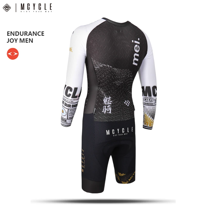 Mcycle New Style Pro Team Cycling Tri Suit Dynamic Bike Set Bicycle Speed Skin suit Jumpsuit Racing Men's Cycling Triathlon Suit