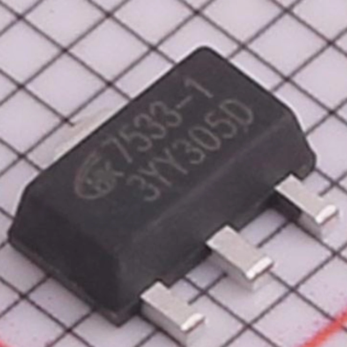 50PCS original, MCU/MPU/SOC fixed, low-power linear regulator, 24V, 3.3V, 100mA. SOT-89-3：HK7533-1。Marking:7533-1