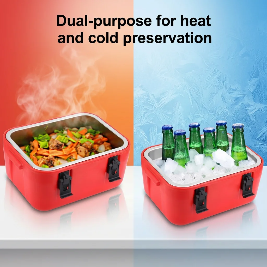 8/15/28/40L Rectangle Insulated Eco-Friendly Leak-Proof Camping Travel Vehicle Fishing Large Portable Ice Bucket Cooler Box