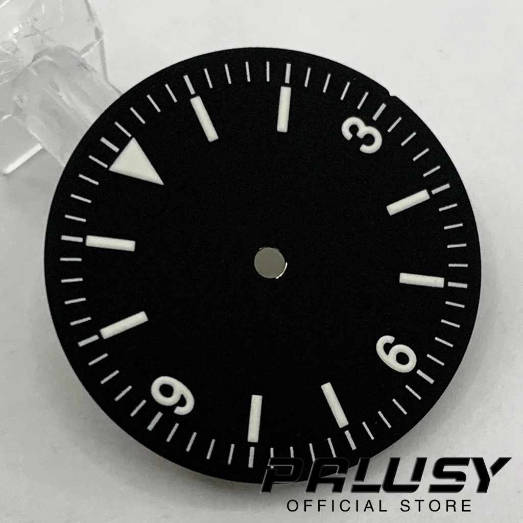 28.5mm NH35 Black Watch Dial Luminous Watch face Fit NH35 NH36 PT5000 ETA 2824 2836 Miyota 8215 821A Movement