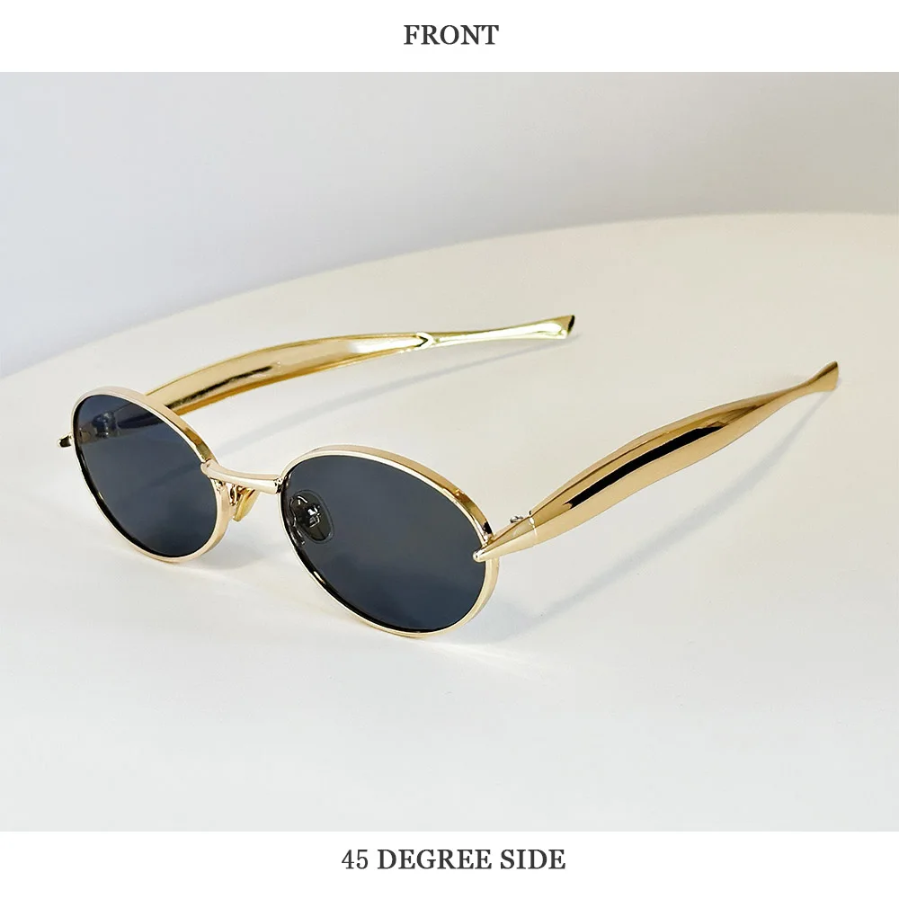 Neue Mode Oval Sonnenbrille Frauen Steampunk Gläser Vintage Sonnenbrille Luxus Dropshipping Lunette Soleil Femme Zonnebrillen Dames – Detail 20