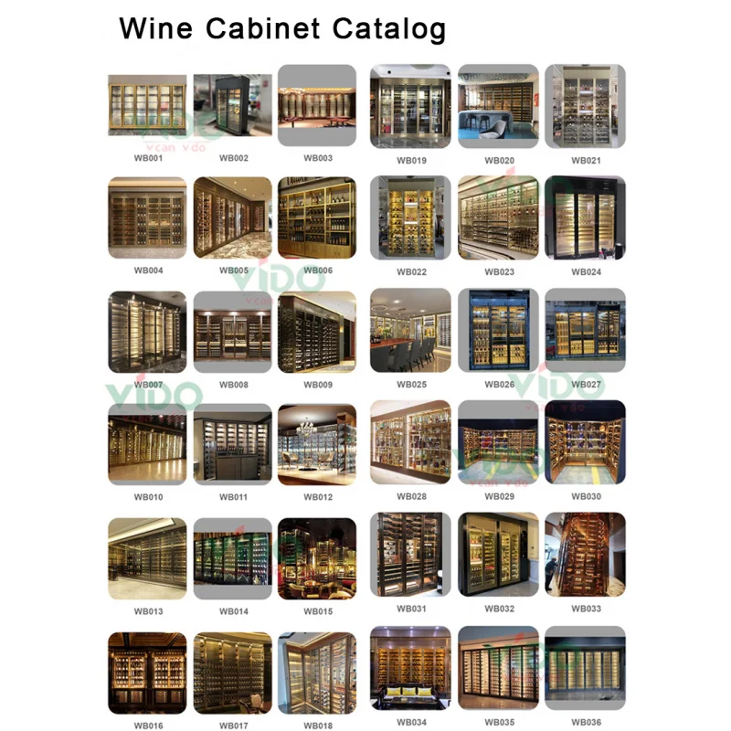 [Customized]Modern living room wine cabinet refrigeration equipment stainless steel commercial display wine cellar cabinet h