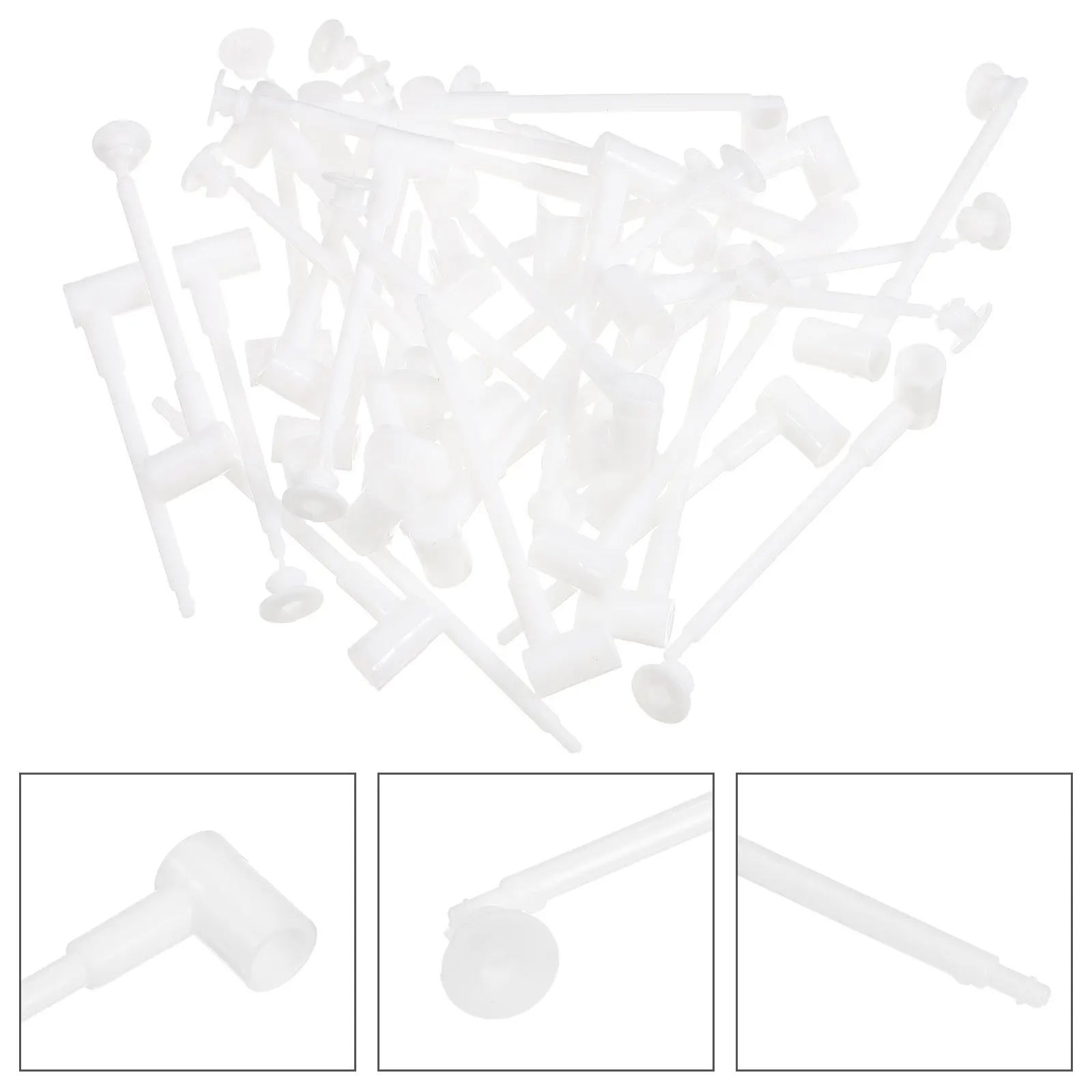 100Pcs DIY Pinwheel Parts Kit Garden Windmill Replacement Rods Base Frame Structural Poles for Outdoor Decor Yard Ornaments