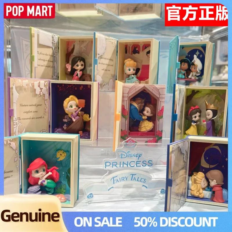 

Genuine Popmart Disney Princess Fairy Tale Series Scene Figure Blind Box Trendy Play Toy Ornament Mysterious Box Holiday Gifts