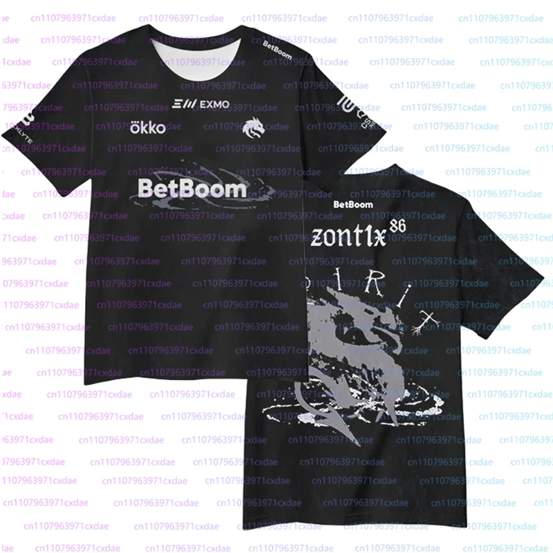 Novas Camisas de Uniforme Esportivo Team Spirit 2026 CS2 Esports Donk para Treinamento e Fãs de CSGO - Tops Esportivos Masculinos e Femininos