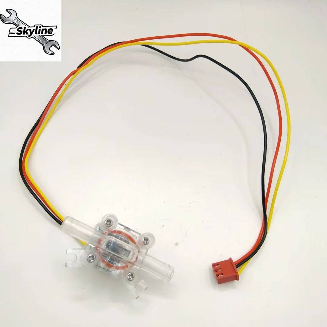 Smart toilet accessories Water flow sensor, flow meter, transparent impeller pulse, water flow meter