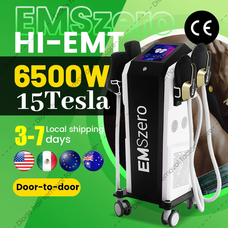 15 Tesla EMS Machine 6500W Hi-emt Muscle Stimulator Body Slimming Emszero Technology Sculpting Salon R-F NOVA Abdomen