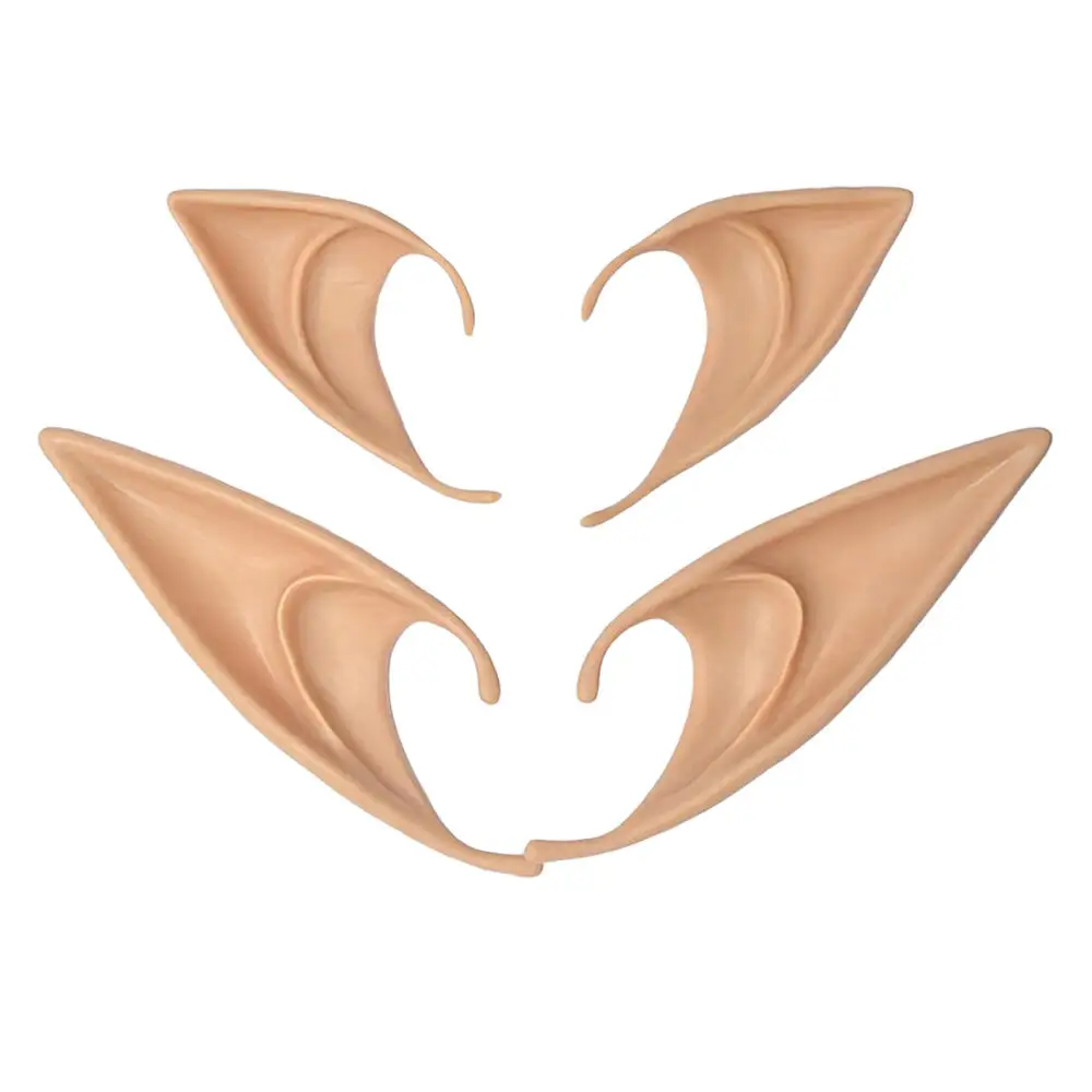 Cosplay Fairy Elf Ear Artificial Soft Silicone Vampire Elven Ears Christmas Masquerade Party Anime Costume Props Accessories