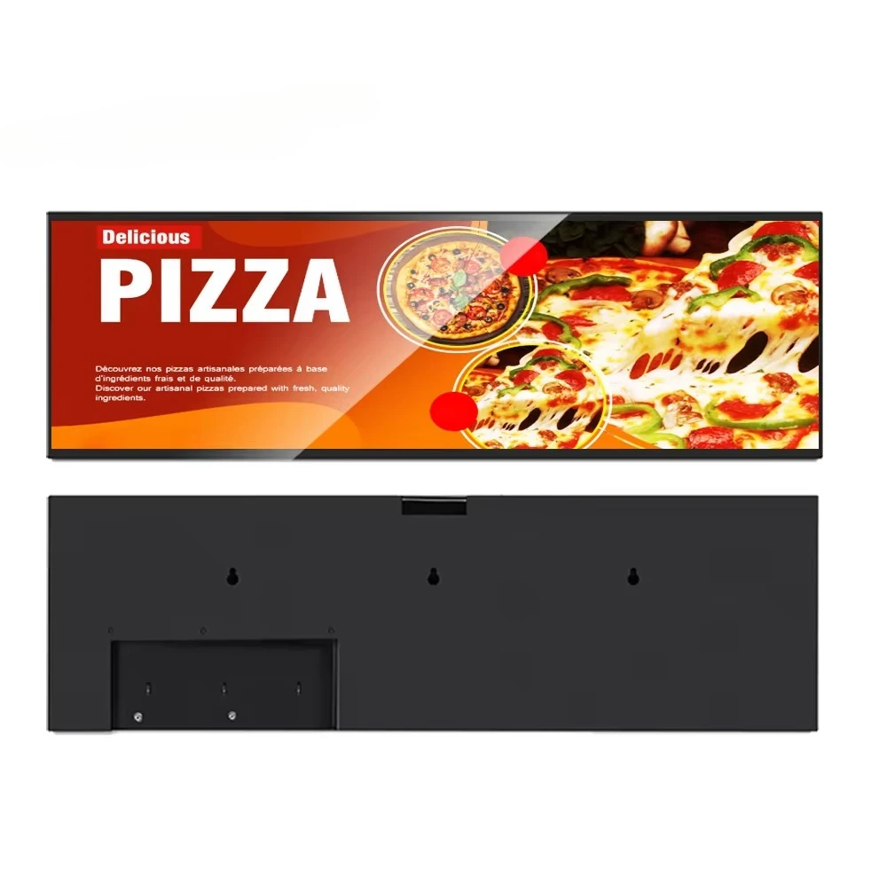 Pantalla LCD Ultra Ancha de 23 ", 35 ", 43 ", 48 ", 88 ", Reproductor de Anuncios, Monitor de Video 4K, Señalización Digital, Pantalla LCD Extensible para Estantes