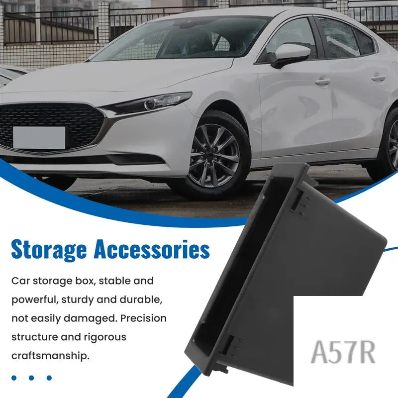 

7R-Car Stereo Radio Dashboard Storage Box Mounting 1Din Pocket Kit Storage Box Accessories Interior For Mazda