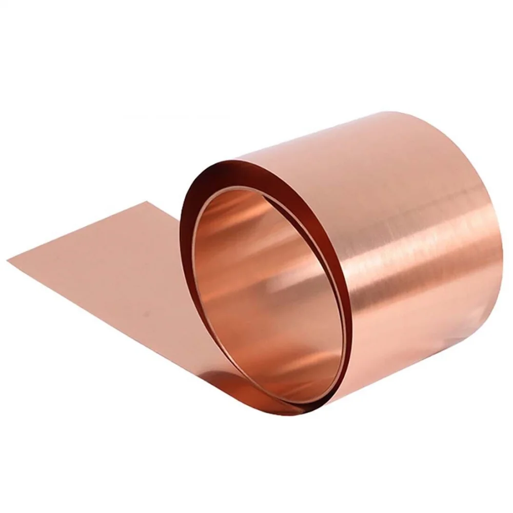 1pcs 0.01-1mm X 7-300mm X 100-1000mm 99.9% Pure Coppers Cu Metal Sheet Foil Plate Pure Coppers Tablets Material for Metal Art