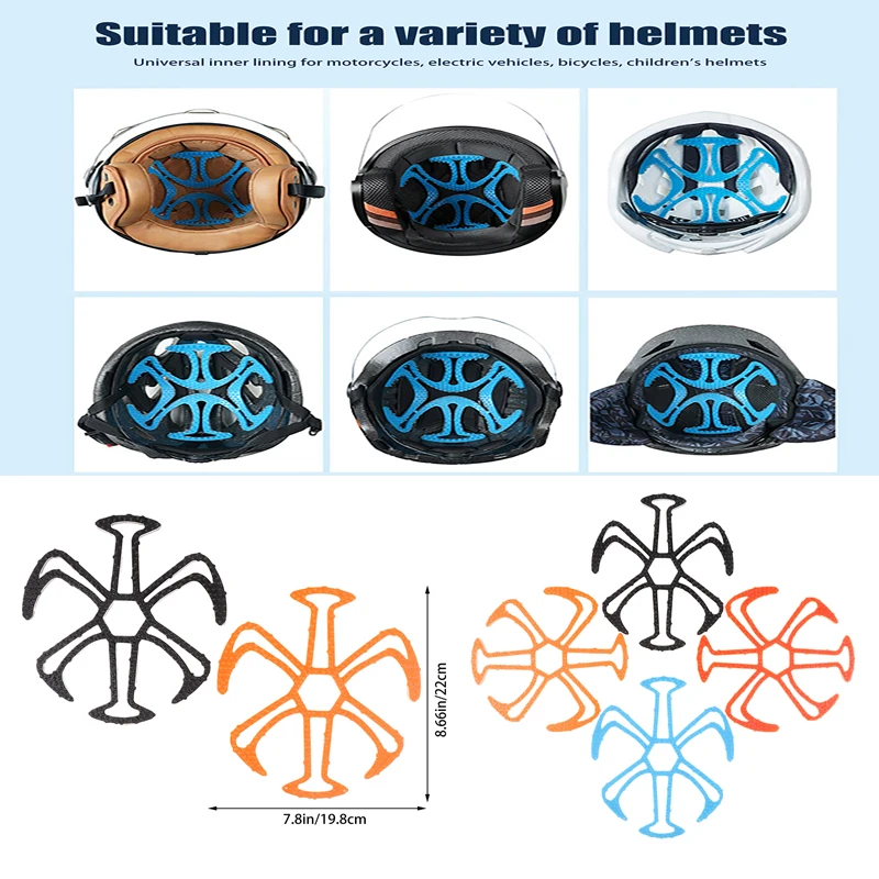 

Motorcycle Helmet Lining Silicone Lining Shockproof Cycling Vehicle Helmet Lining Heat-resistant Well-ventilated Helmet Gasket