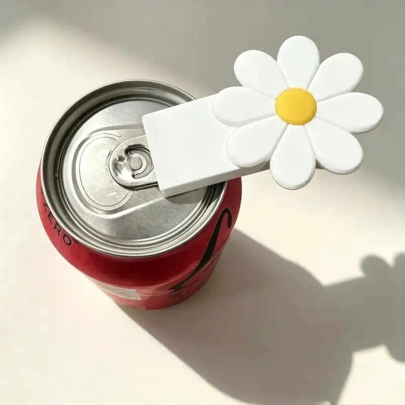 3D Printed Flowers Can Opener Easy-Pull Ring Opener Portable Keychain Soda Top Opener Cat Food Can Opening Tool