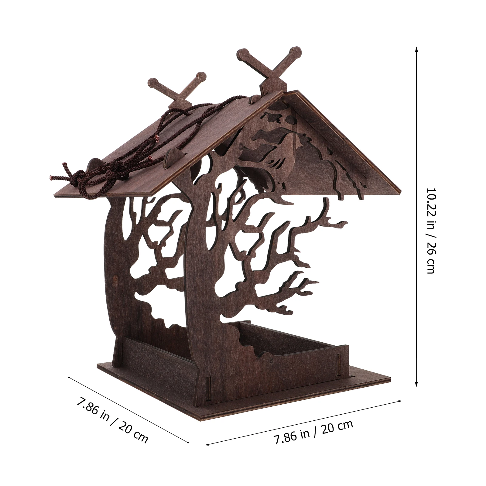 

Bird Feeder Outdoor Garden Decor Hanging Wildlife Feeding Station Durable Eco-Friendly Yard Ornament For Birds Garden