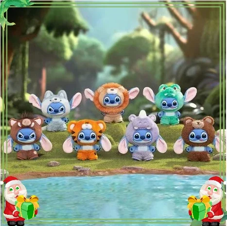 

НОВЫЙ Disney Stitch Wild Animal Series слепая коробка плюшевые куклы кулон милый орнамент для куклы загадочная коробка игрушки-сюрпризы подарки