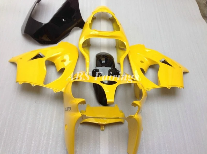 4Gifts New ABS Motorcycle Whole Fairings Kit Fit For Kawasaki ZX-9R 2000 2001 00 01 Bodywork Set Custom Glossy Yellow