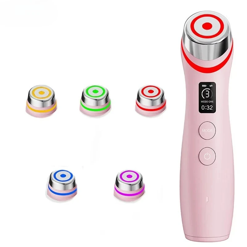 

Led Facial Light Therapy 5 Colors Eye Beauty Wand Red Light Eye Massager for Skincare Rejuvenation Tool
