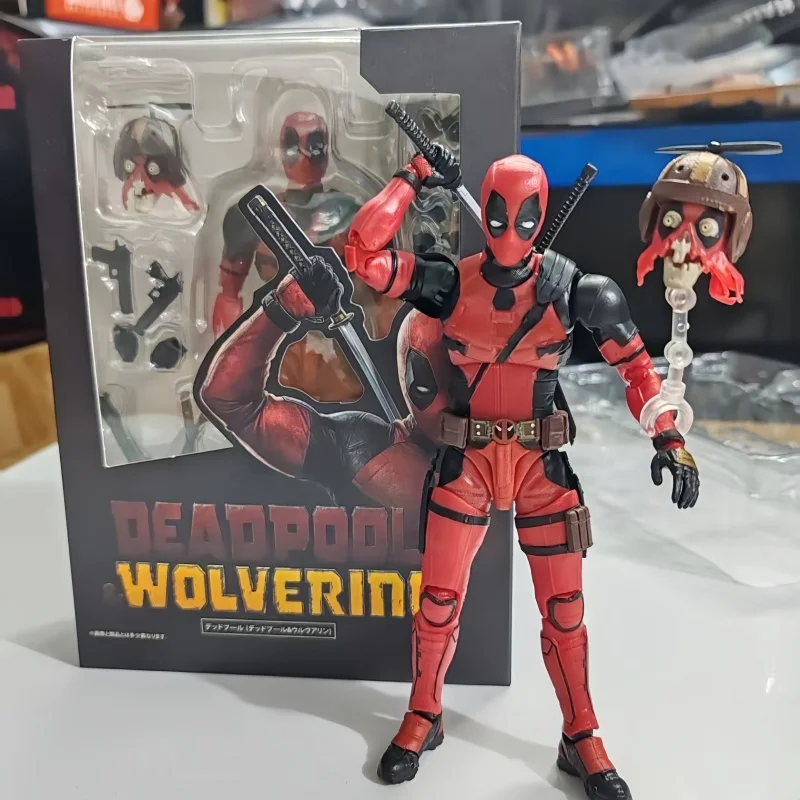 

В наличии Legends Movie Deadpool Movie Merchandise Series Кукла Модель с гибкими шарнирами Настольный Коллекционный орнамент Подарок