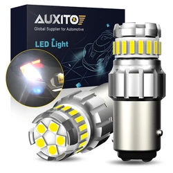 AUXITO 2Pcs 1156 BA15S P21W LED Bulb Canbus Ultra Bright 7506 1157 P21/5W BAY15D LED Lamp Auto DRL Reversing Light 12V 1200LM