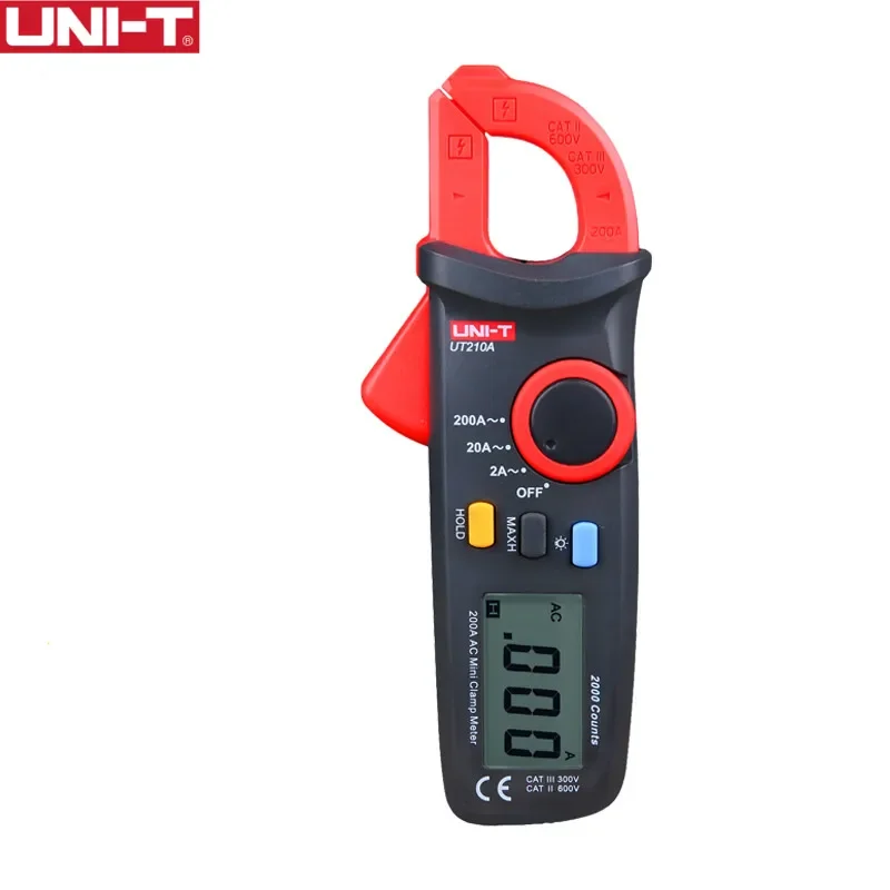 

UNI-T UT210A 2000 Count Mini Digital Clamp Meter MultiMeter Tester Auto Range AC Current 2A/20A/200A