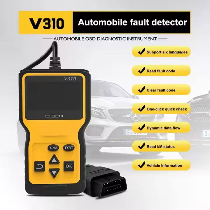 V310 Obd2 Handheld Scanner Car Diagnostic Tool with 1-Year Warranty for Vehicle Detection for universal cars