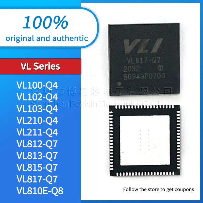 Оригинальный оригинальный VL100 VL102 VL103 VL210 VL211 VL812 VL813 VL815 VL817 VL810E VL811-Q4S Q4 Q7 Q8 посылка QFN