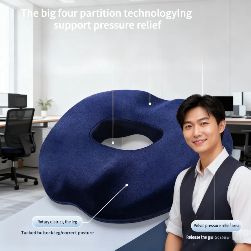 Soft memory foam office chair cushion that fits the body's curves，making office work or daily sitting more relaxing.