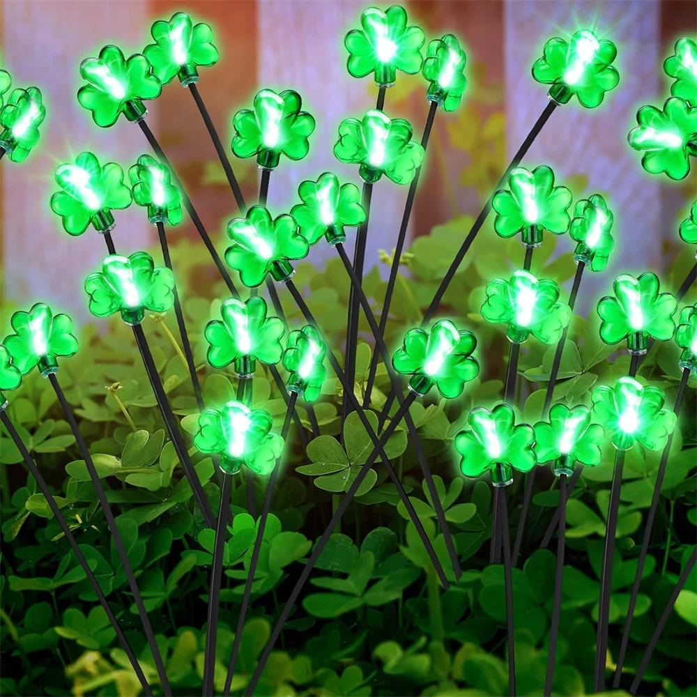 

2024 Solar Christmas Decorations Solar Swaying Garden Lights with Cactus Solar Landscape Pathway Stake lights Firefly Lights 507