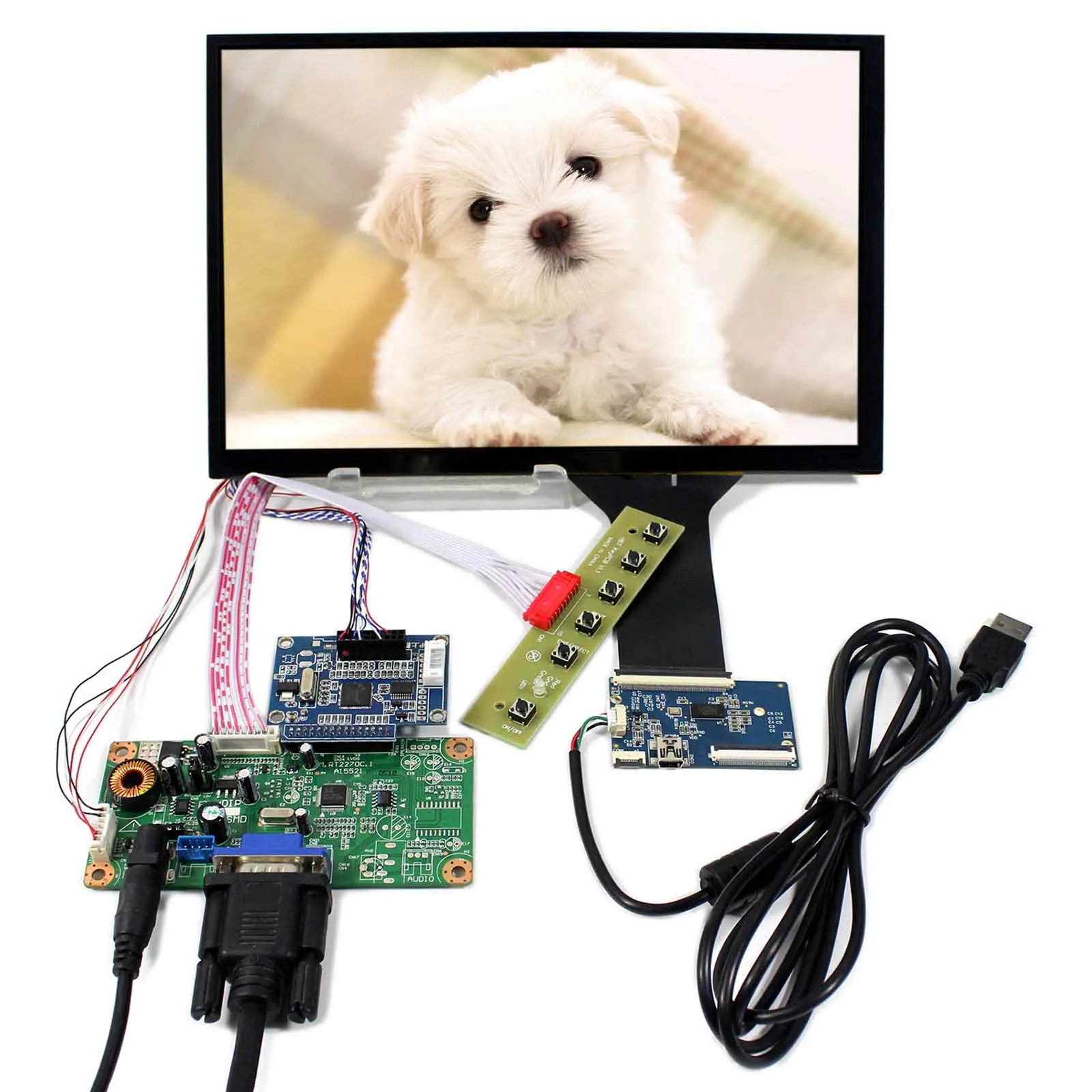 VGA LCD Controller Board 10.1inch 1920X1200 B101UAN01.A With Capacitive Touch Screen