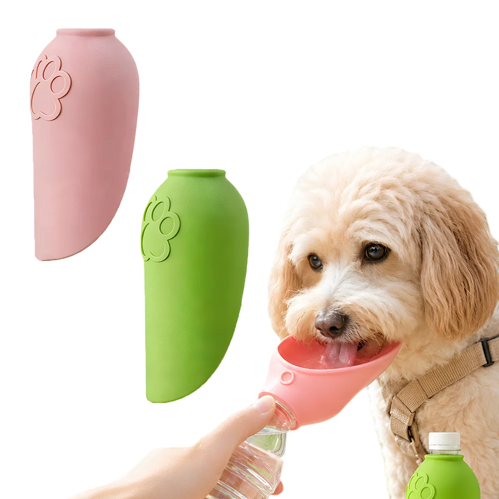 Reise-Trinkbecher aus Silikon für Haustiere, tragbare Wasserflasche für Hunde, Outdoor-Wasserspender für Katzen und Hunde, 1 Stück