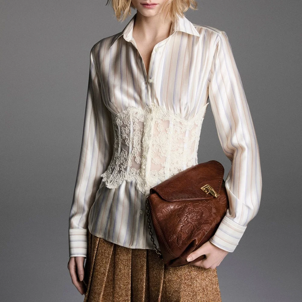 

2025 женские модные рубашки, атласные кружевные облегающие женские топы, кардиган, одежда Y2k, новые универсальные футболки высокого качества