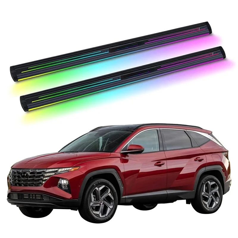 Automatic Electric Power Neon Led Light Side Step Running Board for TUCSON 2022-2025