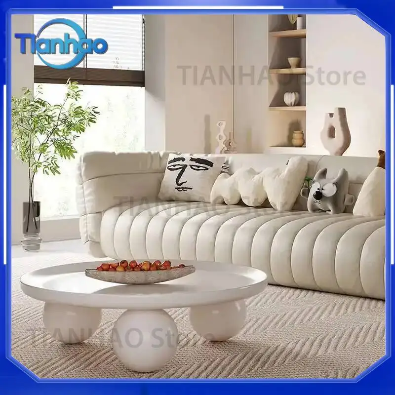 Clear Cute Coffee Table Organizer for Books Decoration Bedroom Simple Unique Sweet Mesas Bajas Lounge Suite Furniture