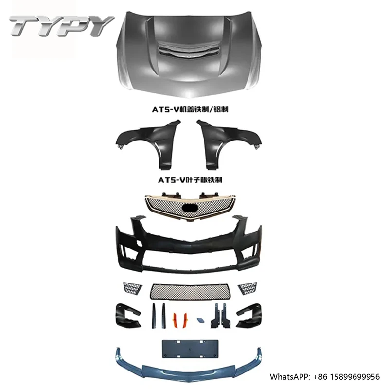 

Car Auto Parts Bumper Accessories for Cadillac ATS 2012-2019 Upgrade to ATS V Front Bumper with Grille