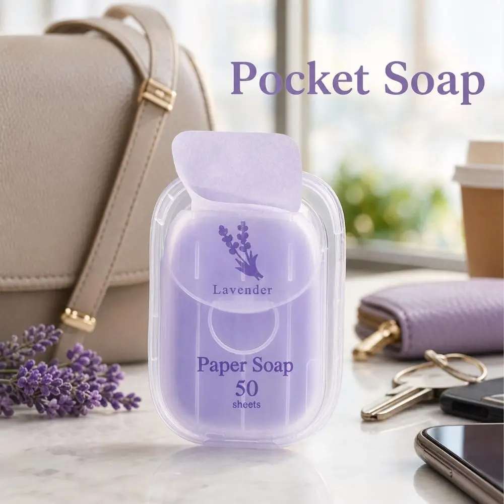 Mild Quick-Dissolving Soap Paper Cleaning Supplies Non-Irritating Plant Extract Soap Paper Light and Thin Universal