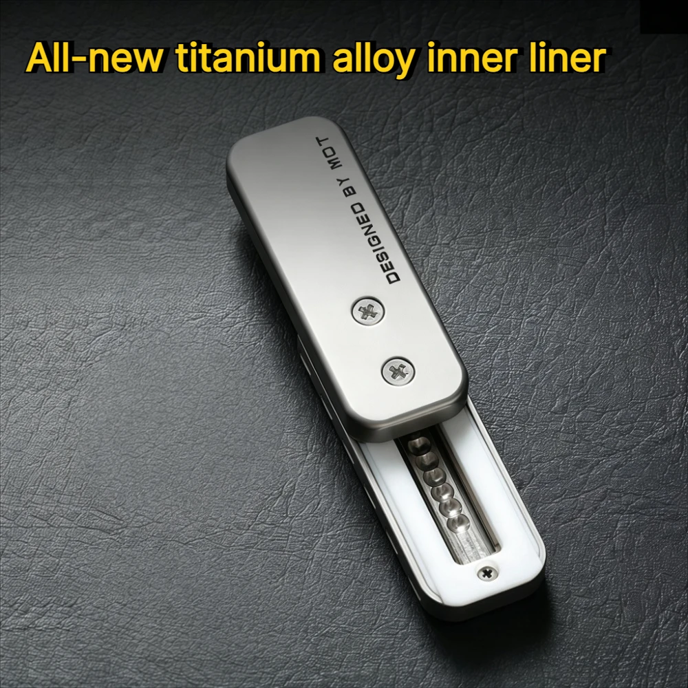 JSEDC Wind Spirit Mechanical Tuning Fork Stainless Steel Dense Track Direct Push Fingertip Card Push Stress Toy