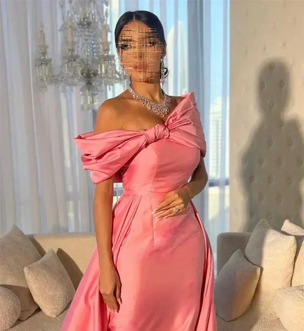 Elegancka, wysokiej jakości sukienka midi w kształcie litery A z dżerseju, z odkrytymi ramionami, suknie wieczorowe, wykwintne suknie na studniówkę, sukienki na przyjęcia dla kobiet, szyte na miarę.